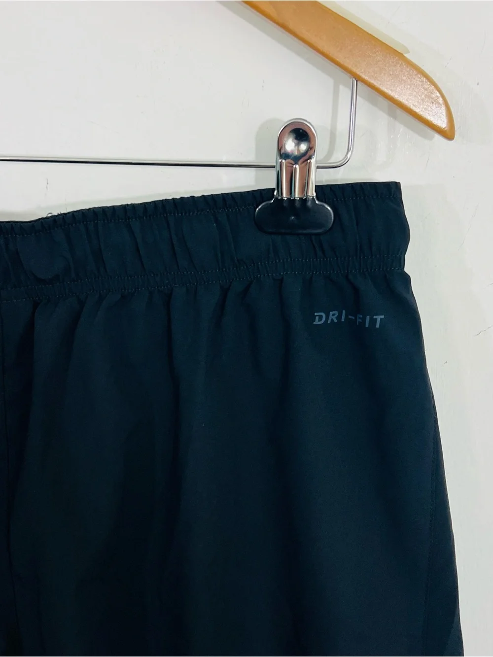 Nike Dri Fit Pull On Black Light Weight Athletic Streetwear Shorts Size Large